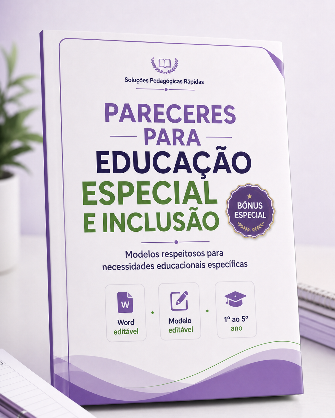 Mockup do bônus Educação Especial e Inclusão