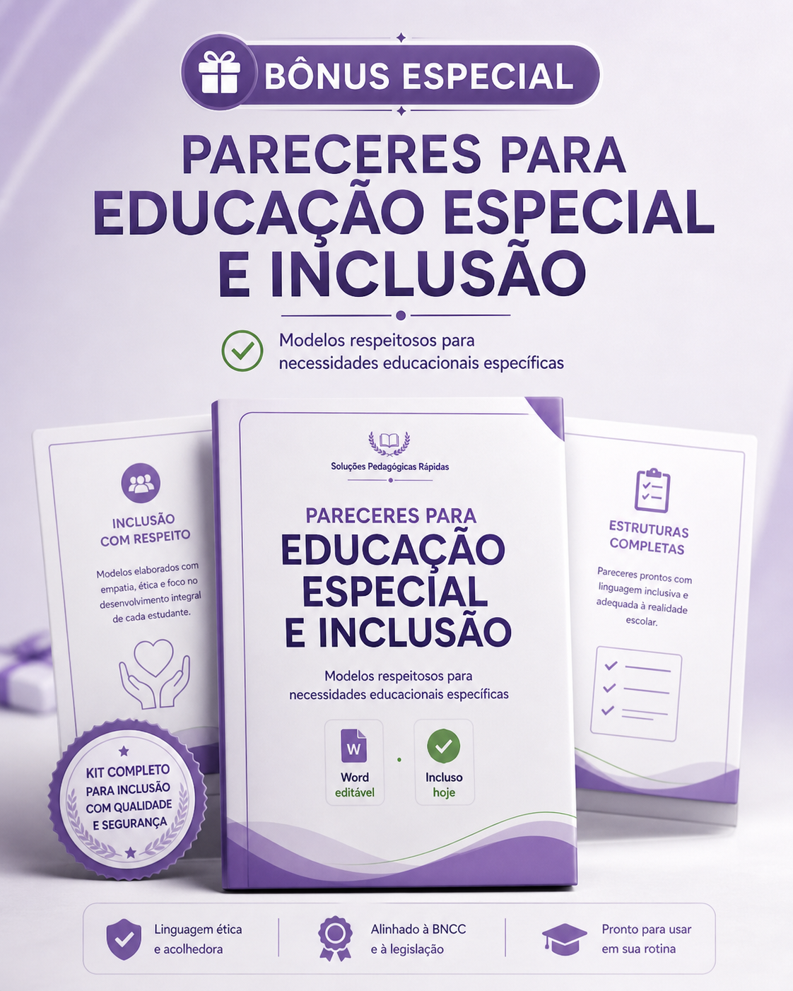 Mockup premium do bônus Educação Especial e Inclusão