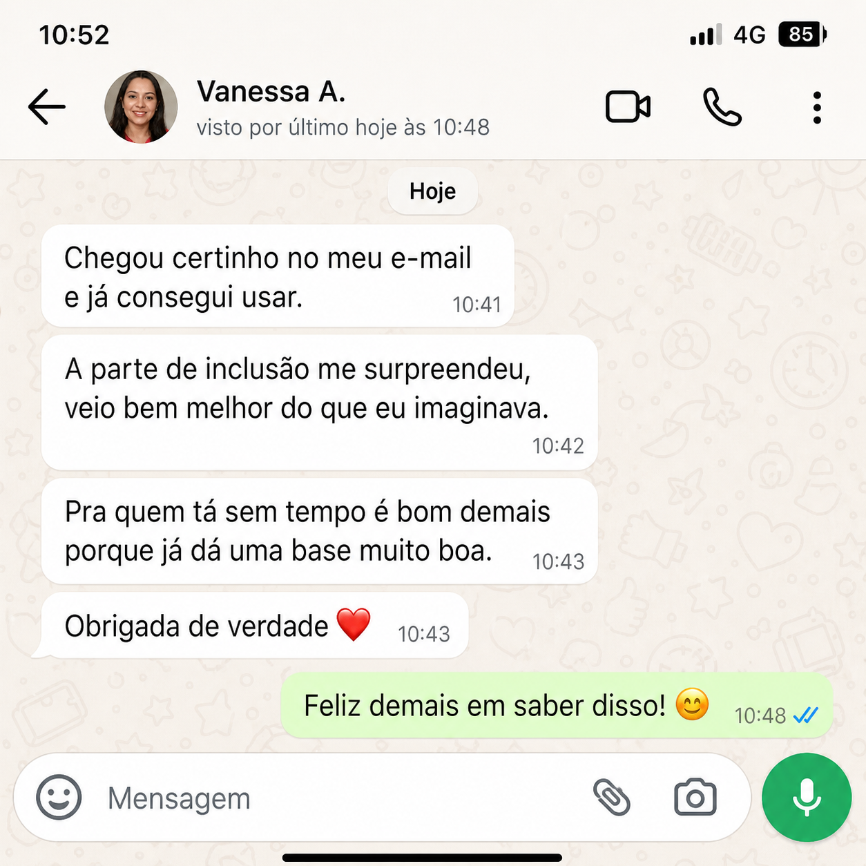 Depoimento de Professora