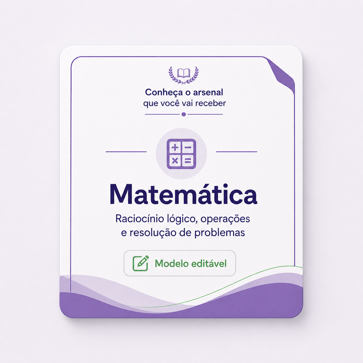 Mockup do módulo Pareceres de Matemática